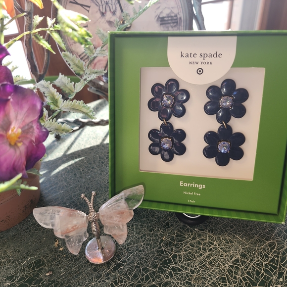 Kate Spade Midnight Floral Earrings - Picture 2 of 7